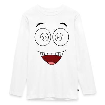 Visage fou - T-shirt manches longues Premium Ado - blanc - Devant - AI Model Kid Female (0cm)
