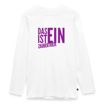 Zaubershow - Teenager Premium Bio Langarmshirt - Weiß - Vorne - AI Model Kid Female (0cm)