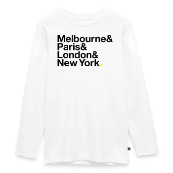 GRAND SLAM Tennis - Teenager Premium Organic Long Sleeve Shirt - white - Front - AI Model Kid Female (0cm)