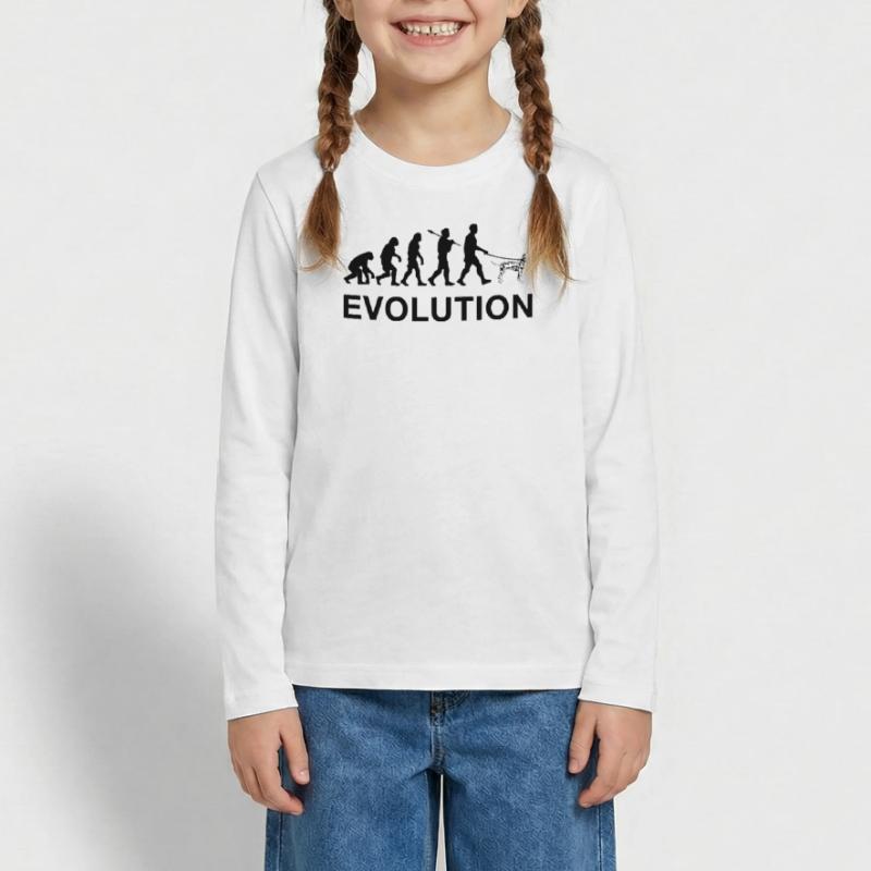 Evolution Teenager Premium Organic Long Sleeve Shirt