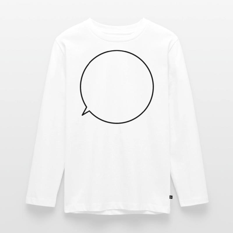 Speech bubble request text customizable Teenager Premium Organic Long Sleeve Shirt