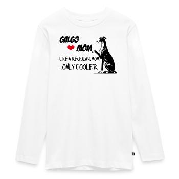 Maman Galgo - T-shirt manches longues Premium Ado - blanc - Devant - AI Model Kid Female (0cm)