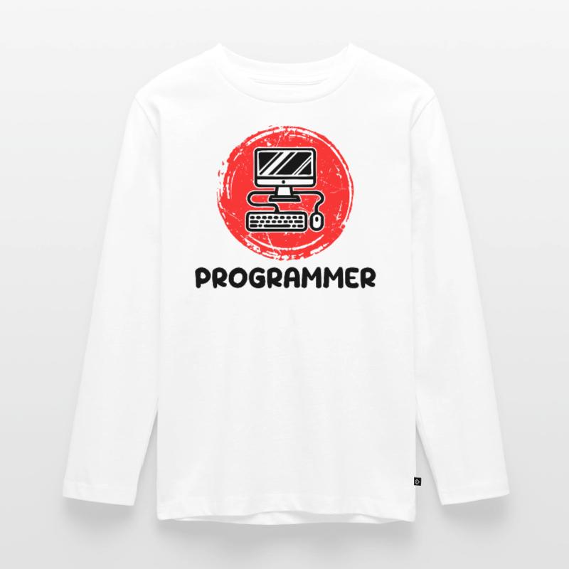 Computer Developer Programmierer Code Skripting Teenager Premium Bio Langarmshirt