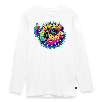 Blowfish - T-shirt manches longues Premium Ado - blanc - Devant - AI Model Kid Female (0cm)