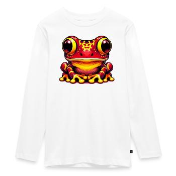 Frog - Teenager Premium Organic Long Sleeve Shirt - white - Front - AI Model Kid Female (0cm)