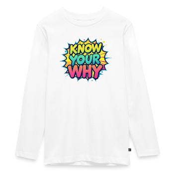 Sachez pourquoi - T-shirt manches longues Premium Ado - blanc - Devant - AI Model Kid Female (0cm)