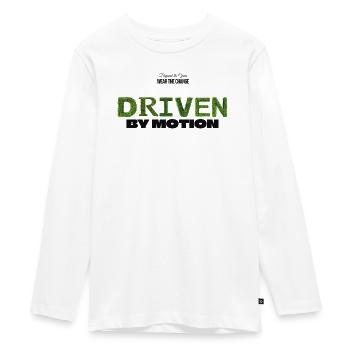 Driven by Motion - Teenager Premium Bio Langarmshirt - Weiß - Vorne - AI Model Kid Female (0cm)