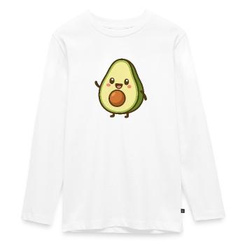 Joli motif d’avocat pour les vêtements - T-shirt manches longues Premium Ado - blanc - Devant - AI Model Kid Female (0cm)