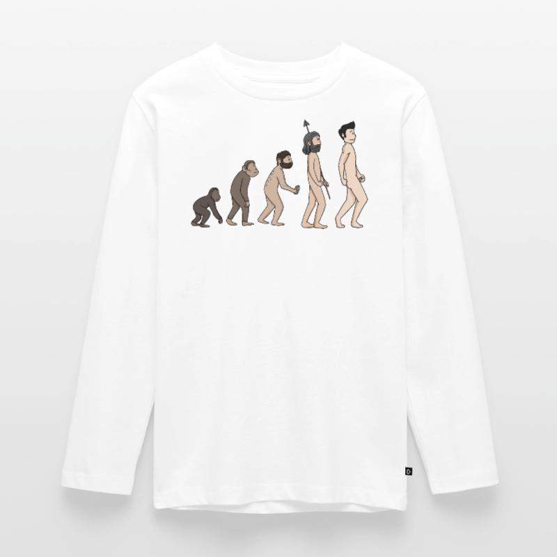 Human Development - Evolution Illustration Teenager Premium Organic Long Sleeve Shirt