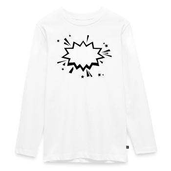 Bande dessinée Bang - T-shirt manches longues Premium Ado - blanc - Devant - AI Model Kid Female (0cm)
