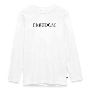 Freiheits-Hemd - Teenager Premium Bio Langarmshirt - Weiß - Vorne - AI Model Kid Female (0cm)