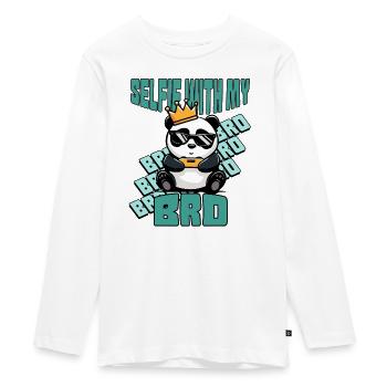 Selfie de jeu - T-shirt manches longues Premium Ado - blanc - Devant - AI Model Kid Female (0cm)