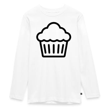 muffin - T-shirt manches longues Premium Ado - blanc - Devant - AI Model Kid Female (0cm)