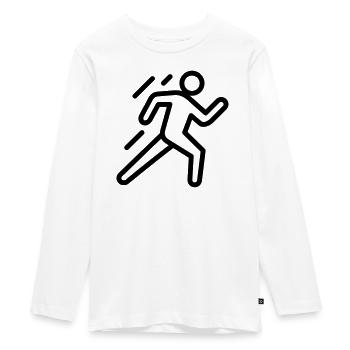 Evakuierung - Teenager Premium Bio Langarmshirt - Weiß - Vorne - AI Model Kid Female (0cm)