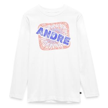 Collègue André - T-shirt manches longues Premium Ado - blanc - Devant - AI Model Kid Female (0cm)