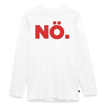 Lower Austria. – Funny German Meme Shirt | Sarcasm St - Teenager Premium Organic Long Sleeve Shirt - white - Front - AI Model Kid Female (0cm)