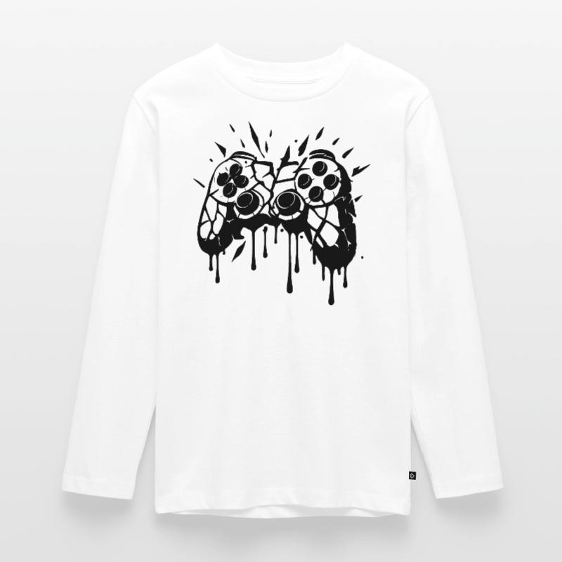 Kaputter Controller Teenager Premium Bio Langarmshirt