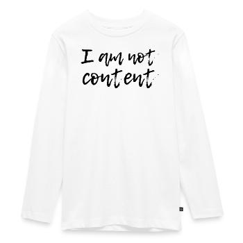 Je ne suis pas content - Script manuscrit émotionnel - T-shirt manches longues Premium Ado - blanc - Devant - AI Model Kid Female (0cm)