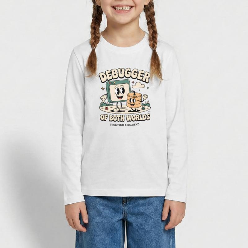 Debugger of both worlds | Debugging Dev Teenager Premium Organic Long Sleeve Shirt