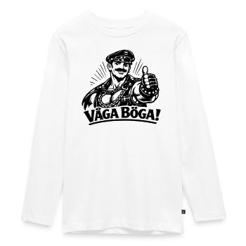 Dare to be gay - Teenager Premium Organic Long Sleeve Shirt - white - Front - AI Model Kid Female (0cm)