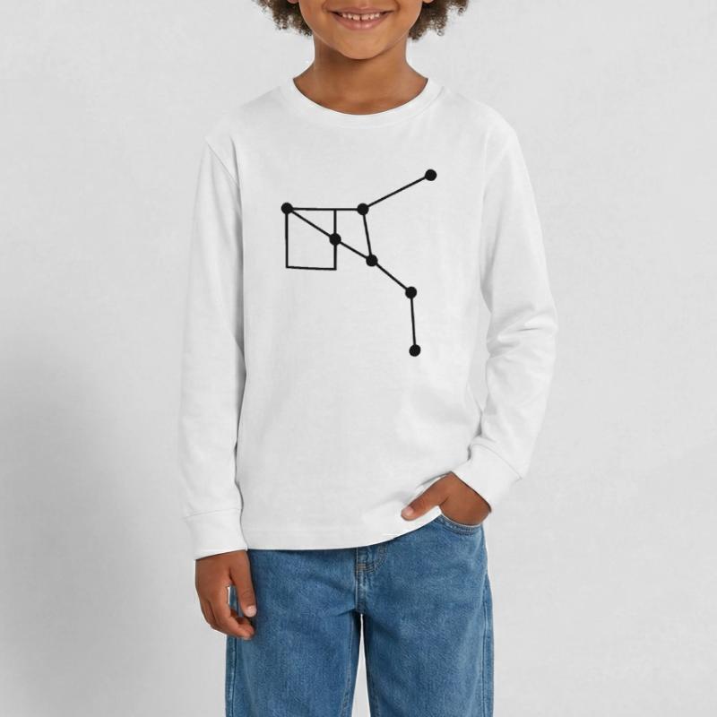 Constellation Geometry Lines Teenager Premium Organic Long Sleeve Shirt