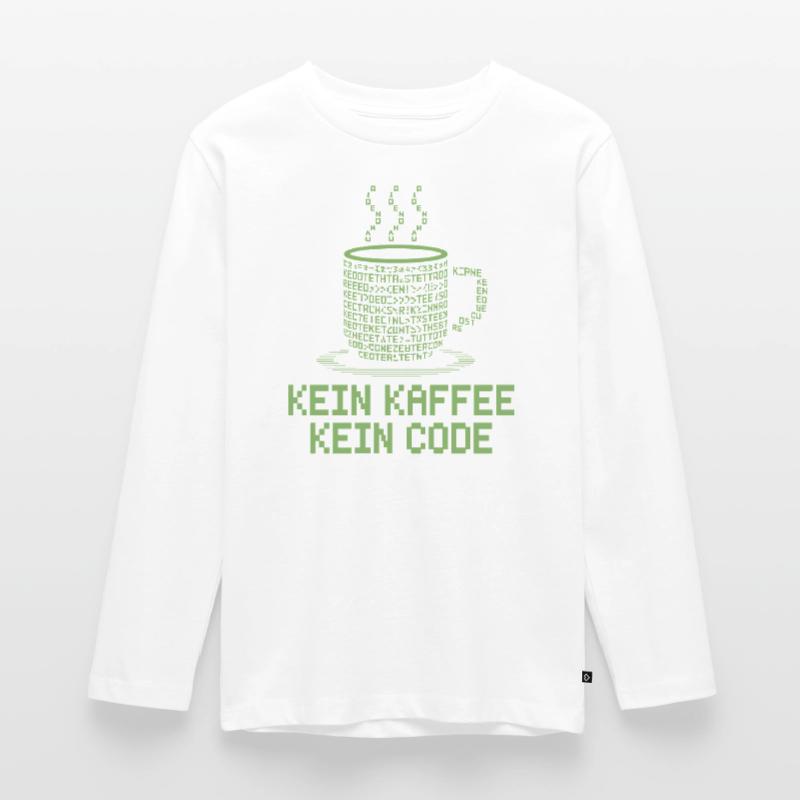 No Coffee No Code Programmer Computer Scientist Teenager Premium Organic Long Sleeve Shirt