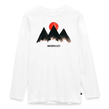 Urban Mountain - Nature Vibes by Free Art - Teenager Premium Organic Long Sleeve Shirt - white - Front - AI Model Kid Female (0cm)