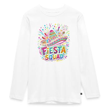 Fiesta Squad Sombrero Burst - Teenager Premium Bio Langarmshirt - Weiß - Vorne - AI Model Kid Female (0cm)