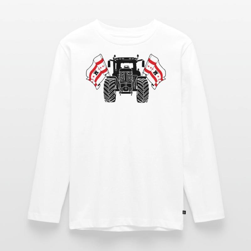 Drenthe_Tractor_Pride Teenager Premium Organic Long Sleeve Shirt