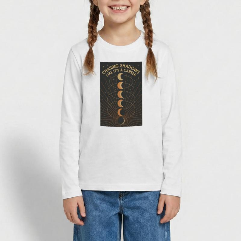 Shadow Hunt | Solar eclipse Teenager Premium Organic Long Sleeve Shirt
