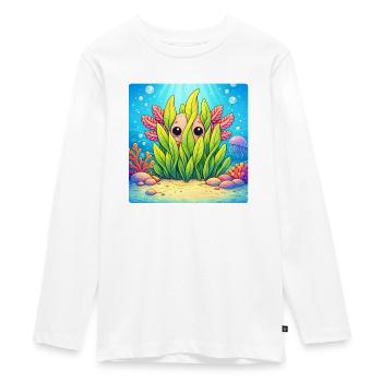 Unterwasserverborgener Zauber - Teenager Premium Bio Langarmshirt - Weiß - Vorne - AI Model Kid Female (0cm)