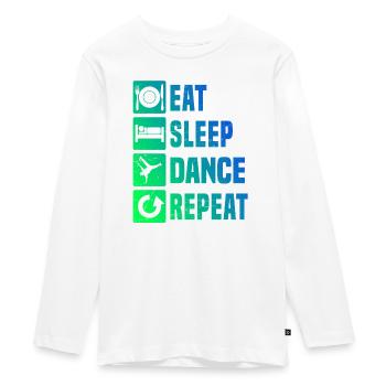 Geschenkidee für einen Breakdancer mit Streetdance - Teenager Premium Bio Langarmshirt - Weiß - Vorne - AI Model Kid Female (0cm)