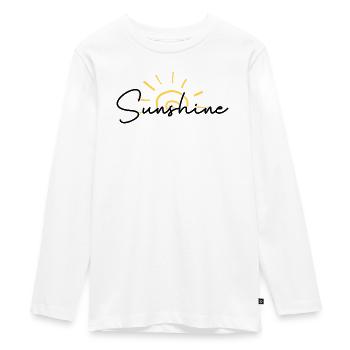 Sunrise Scribble Arc - Teenager Premium Organic Long Sleeve Shirt - white - Front - AI Model Kid Female (0cm)