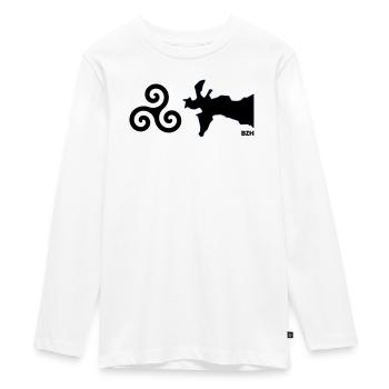 Tri-Crozon - Teenager Premium Organic Long Sleeve Shirt - white - Front - AI Model Kid Female (0cm)