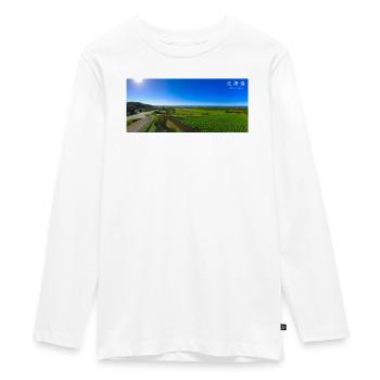 A Scenery in Hokkaido - Teenager Premium Organic Long Sleeve Shirt - white - Front - AI Model Kid Female (0cm)