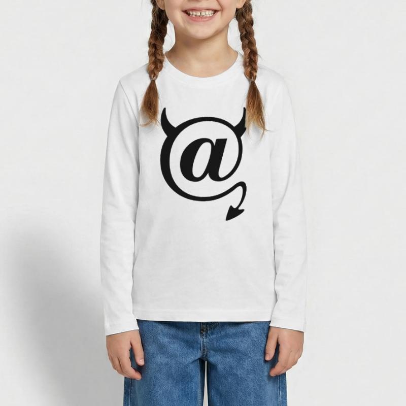 Devil @ Devil Nerd Programmeur de symboles IT T-shirt manches longues Premium Ado