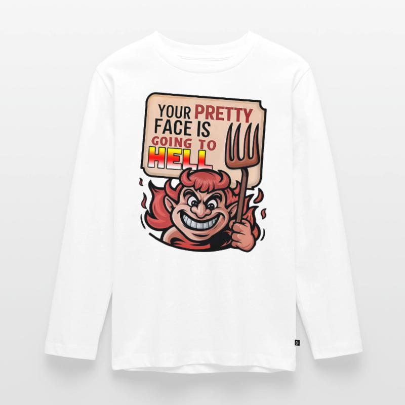 Devilish Charm Teenager Premium Organic Long Sleeve Shirt