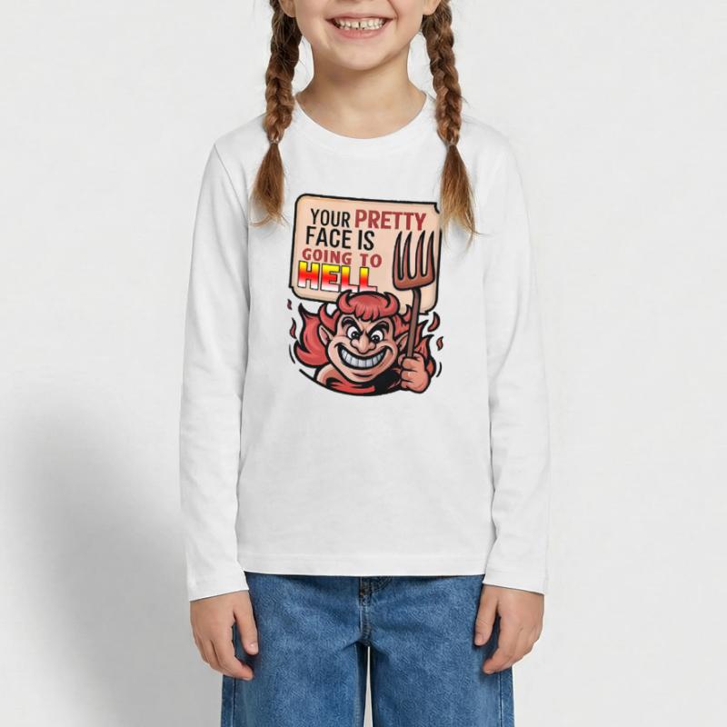 Devilish Charm Teenager Premium Organic Long Sleeve Shirt