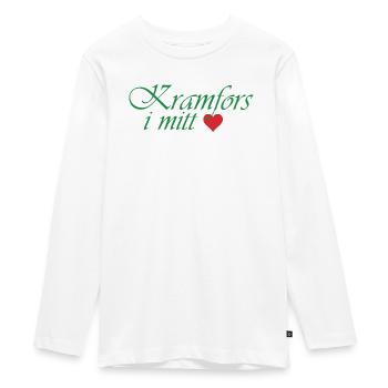 Kramfors dans mon cœur - T-shirt manches longues Premium Ado - blanc - Devant - AI Model Kid Female (0cm)