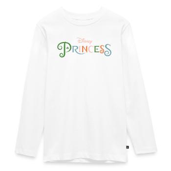 Lettrage des princesses Disney avec logo - T-shirt manches longues Premium Ado - blanc - Devant - AI Model Kid Female (0cm)