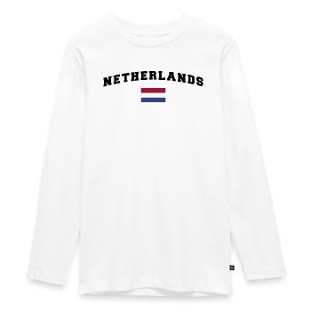Holland Shirt - Teenager Premium Bio Langarmshirt - Weiß - Vorne - AI Model Kid Female (0cm)