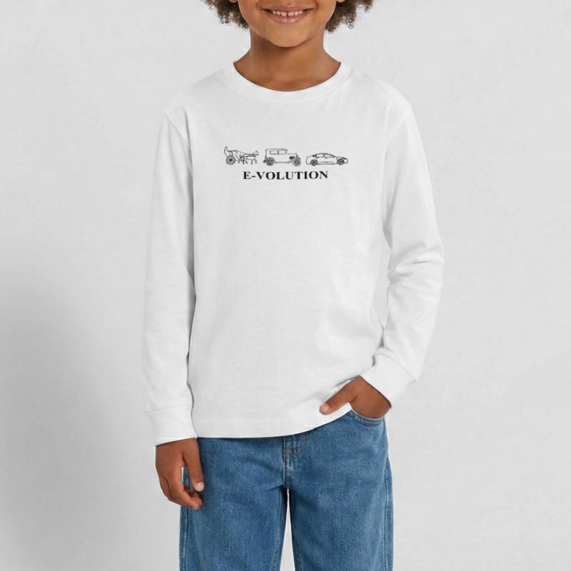 E-Volution Auto Evolution Teenager Premium Bio Langarmshirt