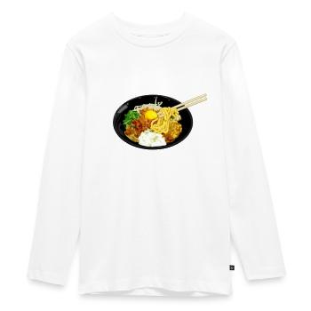 Mazesoba Industrie Design - Teenager Premium Bio Langarmshirt - Weiß - Vorne - AI Model Kid Female (0cm)