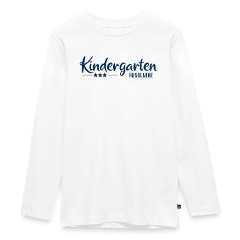 Kindergarten Graduate - School Enrollment - Kita - Teenager Premium Organic Long Sleeve Shirt - white - Front - AI Model Kid Female (0cm)