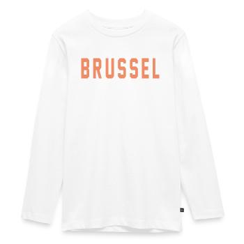 Brüssel - Teenager Premium Bio Langarmshirt - Weiß - Vorne - AI Model Kid Female (0cm)