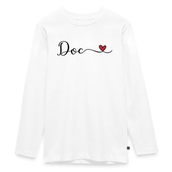 Médecin - T-shirt manches longues Premium Ado - blanc - Devant - AI Model Kid Female (0cm)
