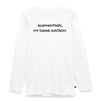 Cinema - Quotes - Film - Citations - Zitat - Humor - Teenager Premium Organic Long Sleeve Shirt - white - Front - AI Model Kid Female (0cm)