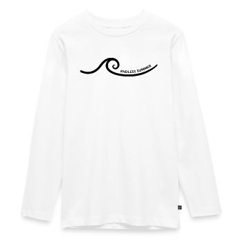 endless summer - Teenager Premium Organic Long Sleeve Shirt - white - Front - AI Model Kid Female (0cm)