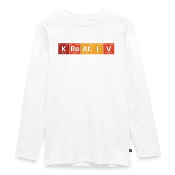Periodensystem Kreativ - Teenager Premium Bio Langarmshirt - Weiß - Vorne - AI Model Kid Female (0cm)