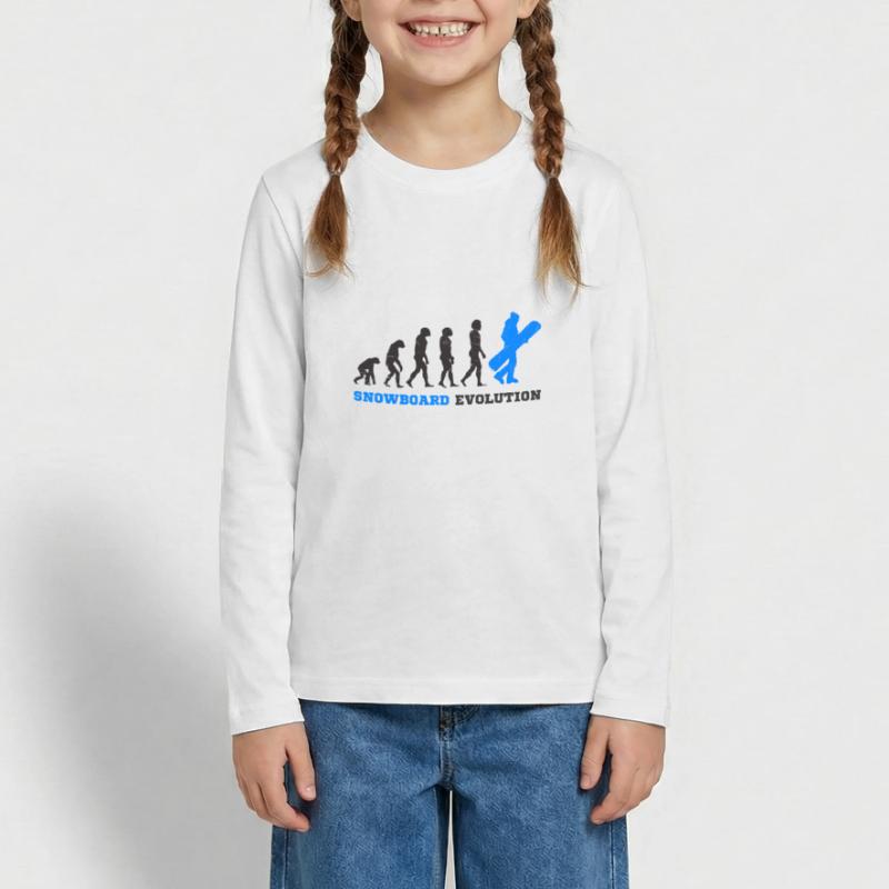 Snowboard snowboarder evolution T-shirt manches longues Premium Ado